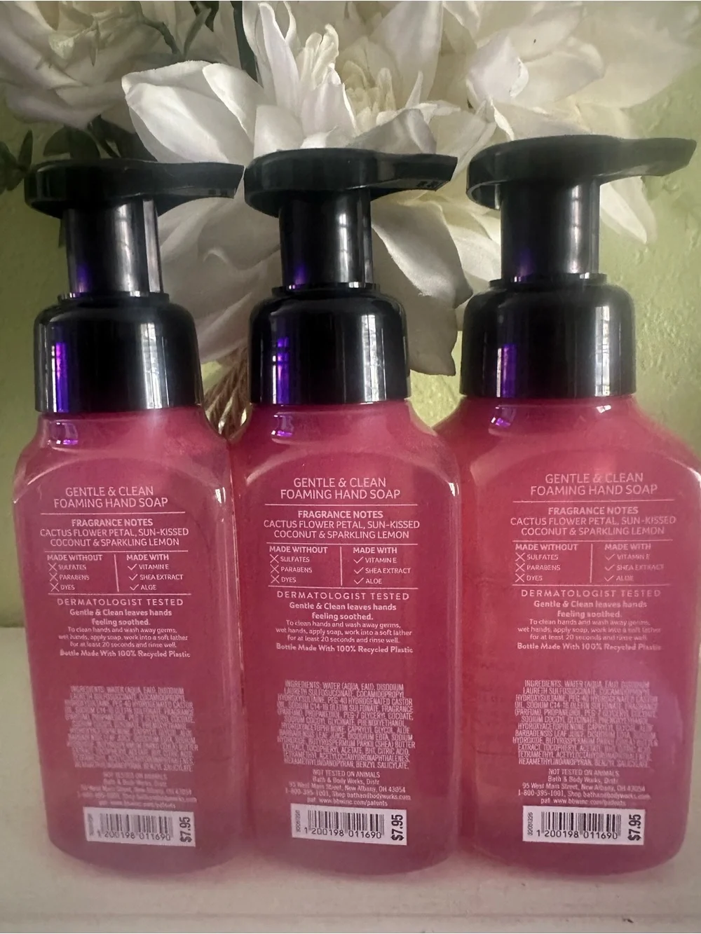 Bath & Body Works Cactus Blossom Foaming Hand Soap - Pink with Black Pump